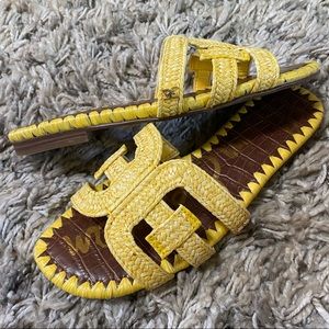 Sam Edelman Yellow 🍋 Summer Slipper Sandals 6.5